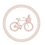 Icône évasion à vélo